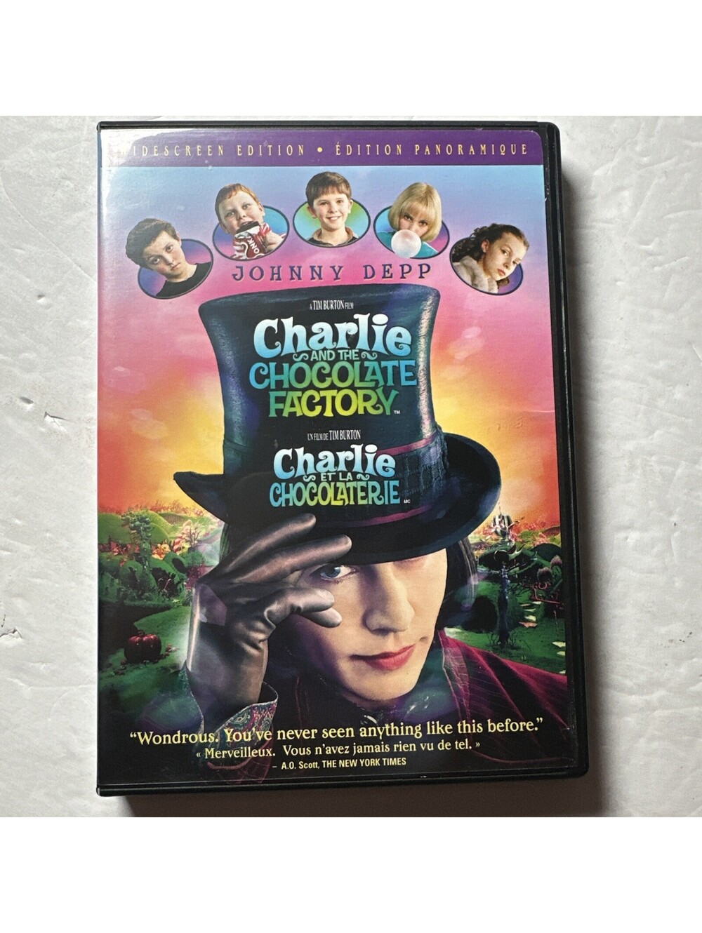 Charlie and the Chocolate Factory DVD 2005 Full Screen Johnny Depp Tim Burton